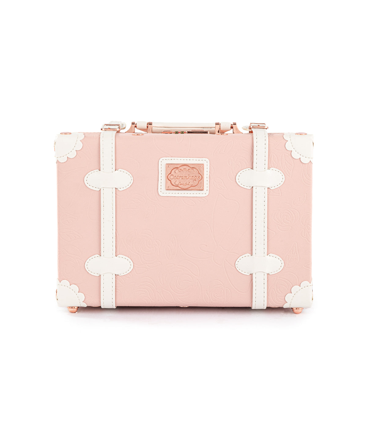 WildFloral Train Case - Embossed Pink
