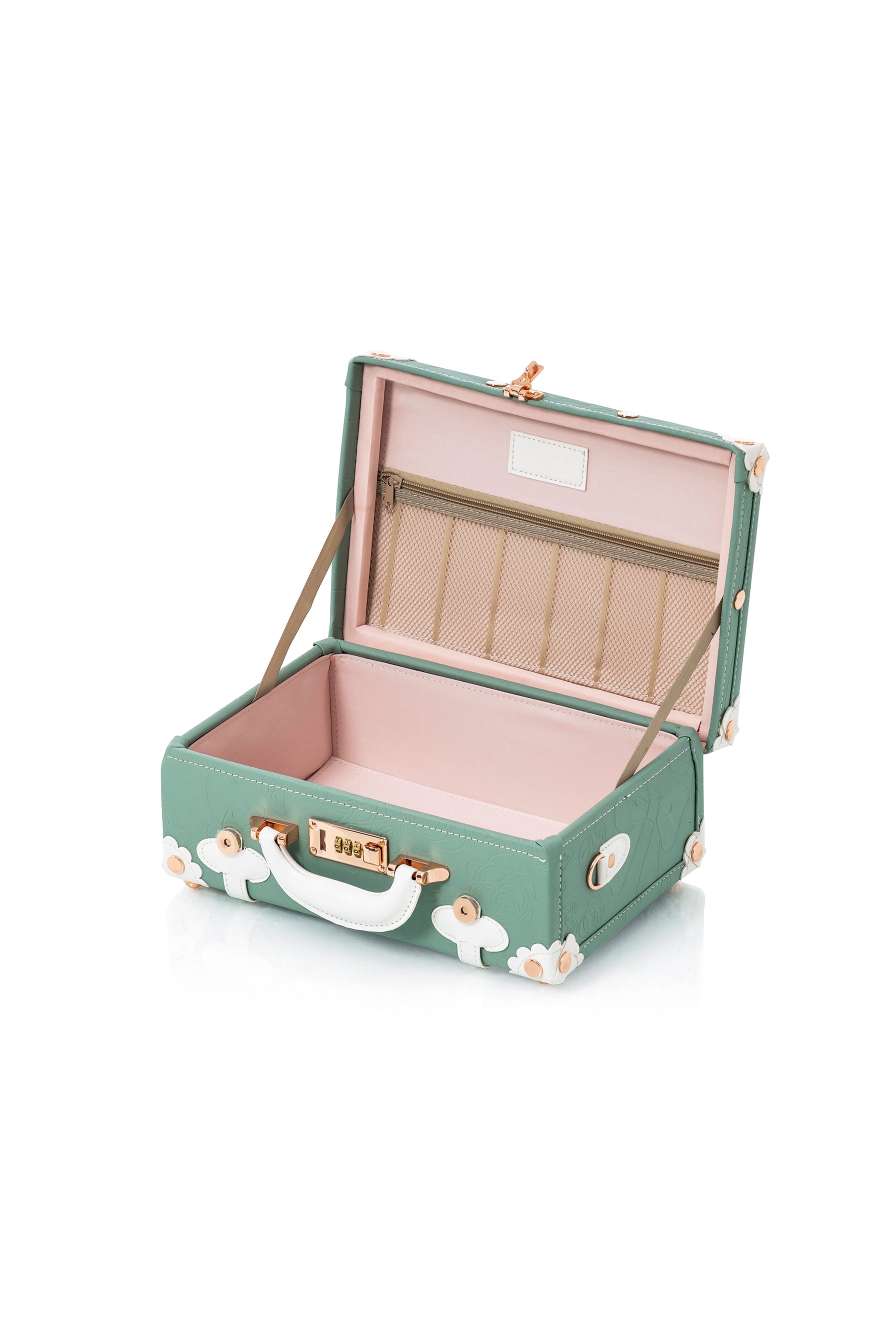 WildFloral 3 Pieces Luggage Set - Embossed Mint's