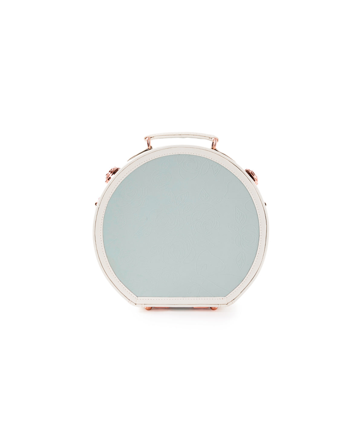 Minimalism Small Hat Box - Embossed Blue's