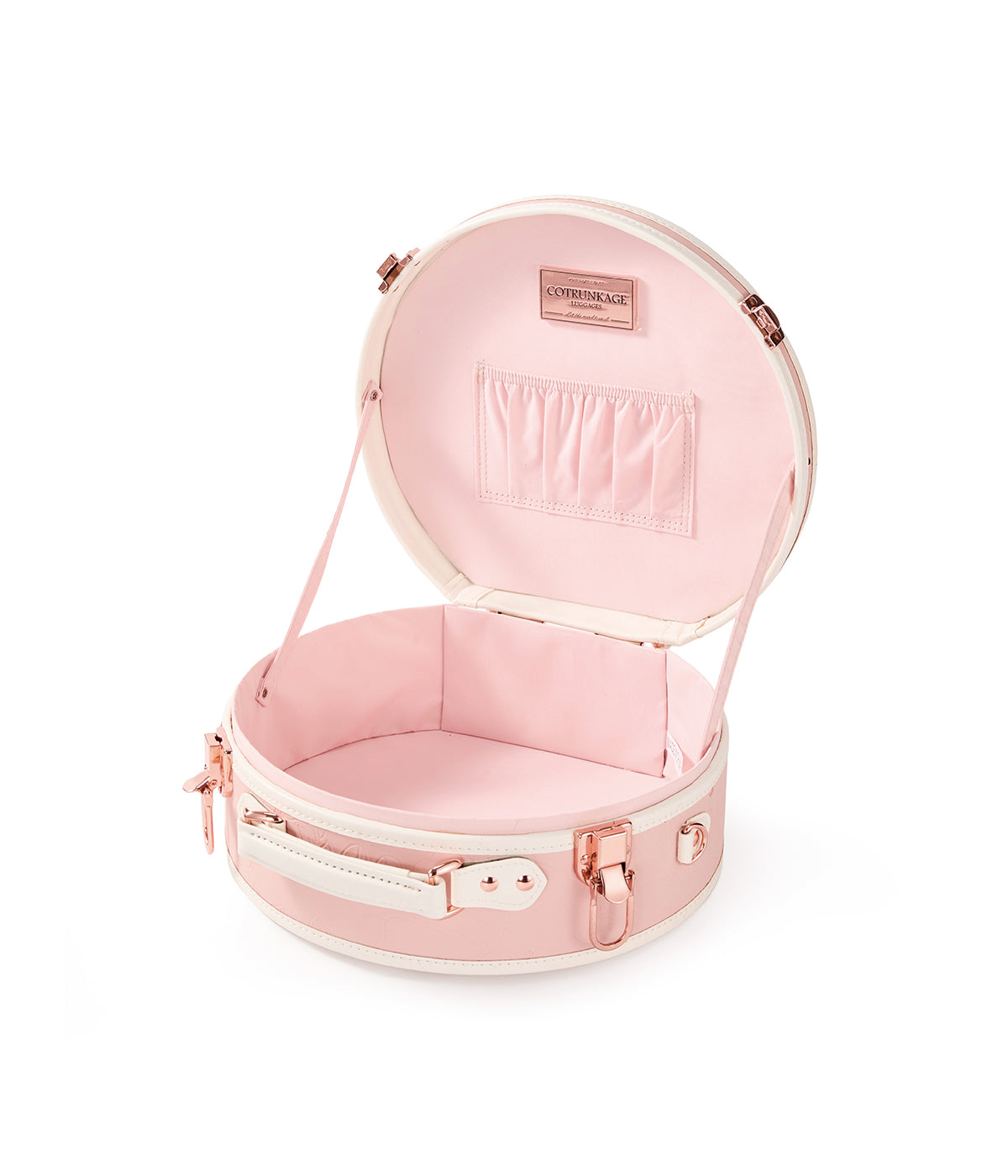 Minimalism Small Hat Box - Embossed Pink's