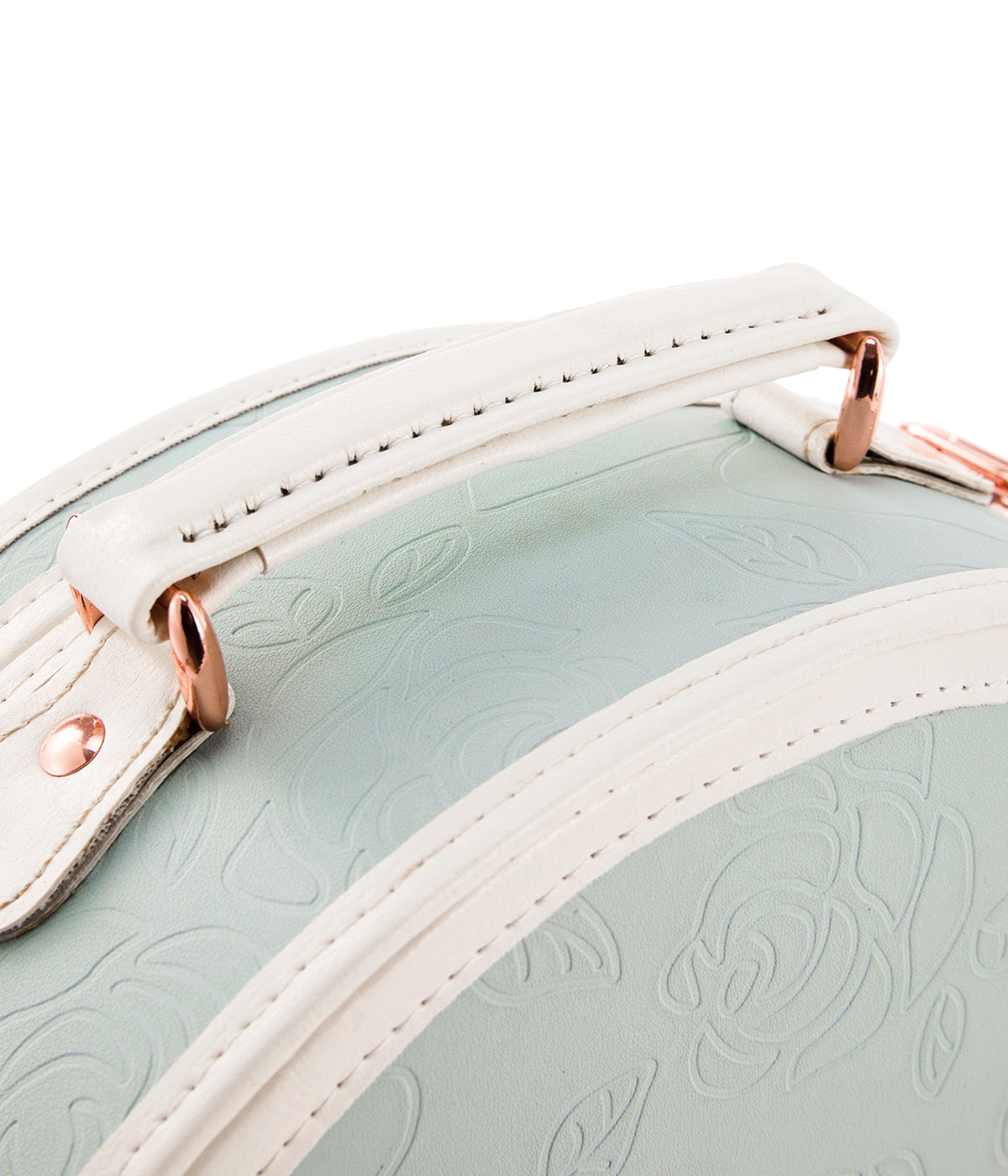 Minimalism Small Hat Box - Embossed Blue's