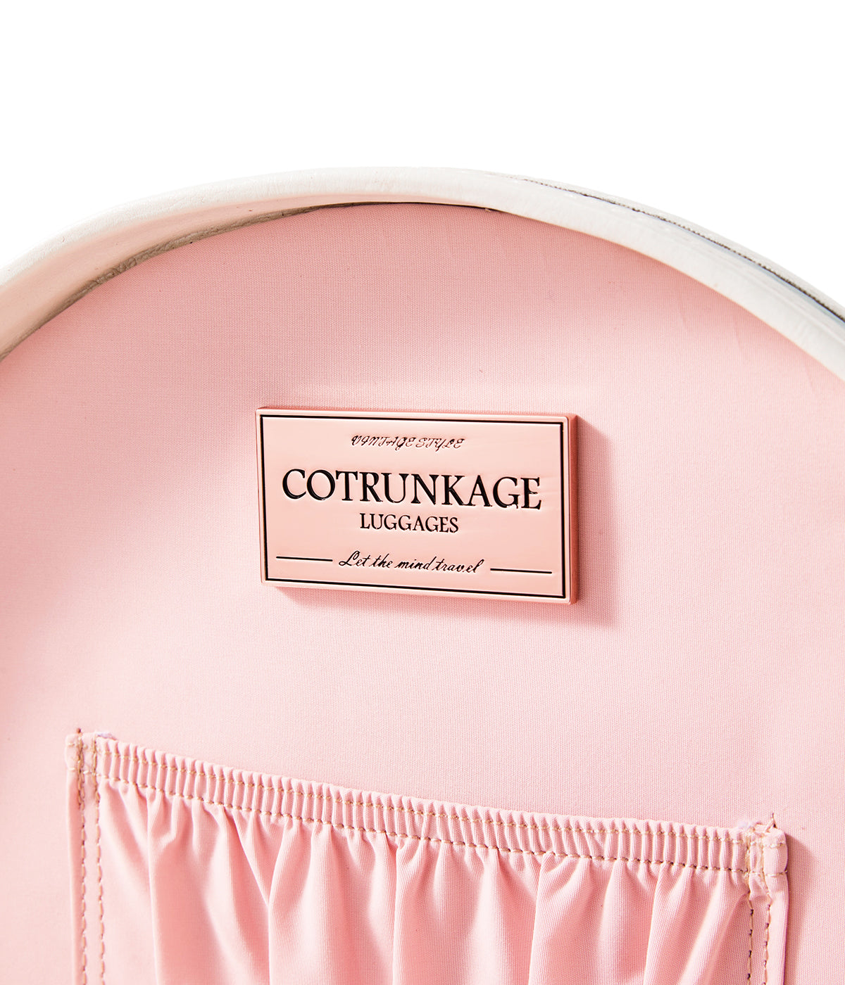 Minimalism Small Hat Box - Embossed Blue's