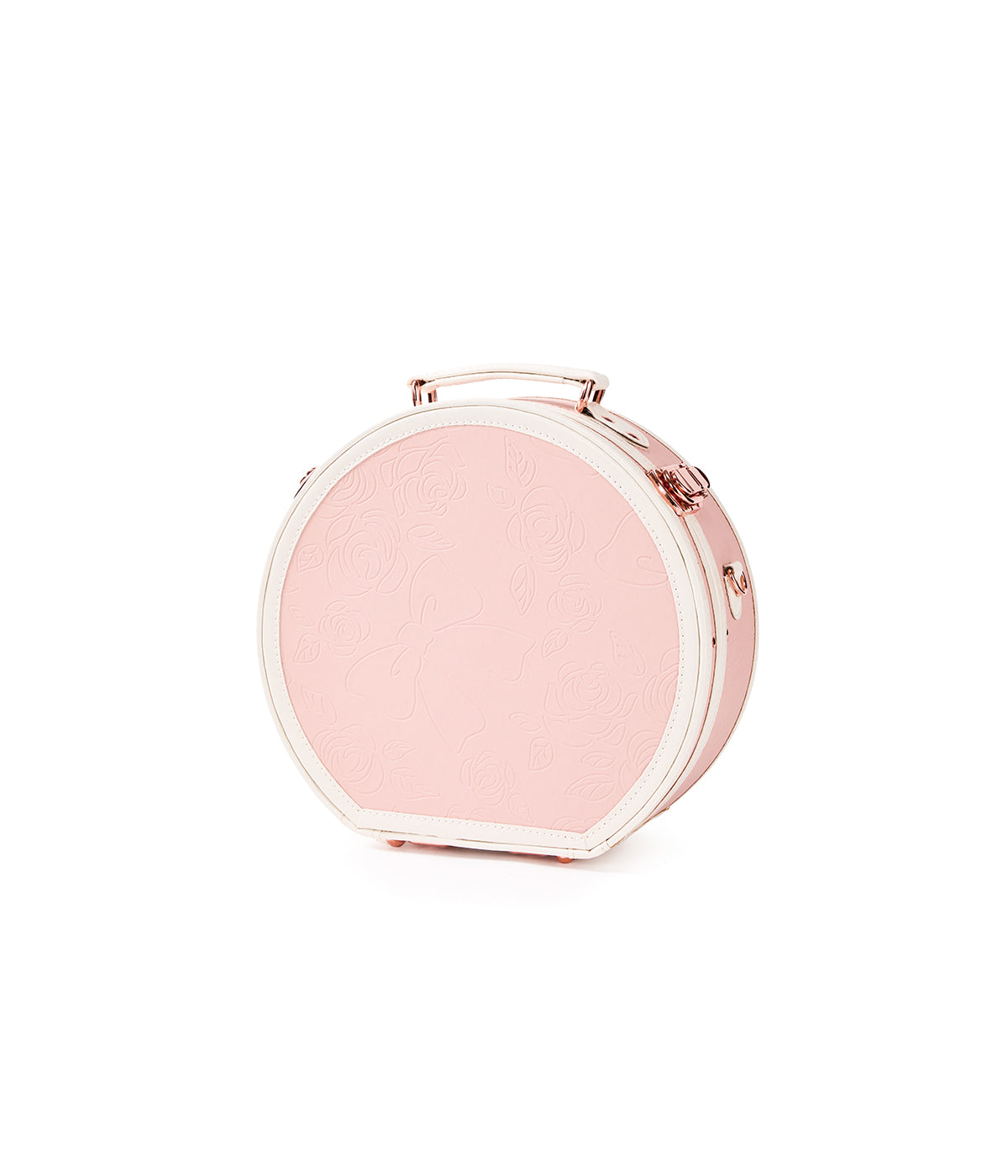 Minimalism Small Hat Box - Embossed Pink's
