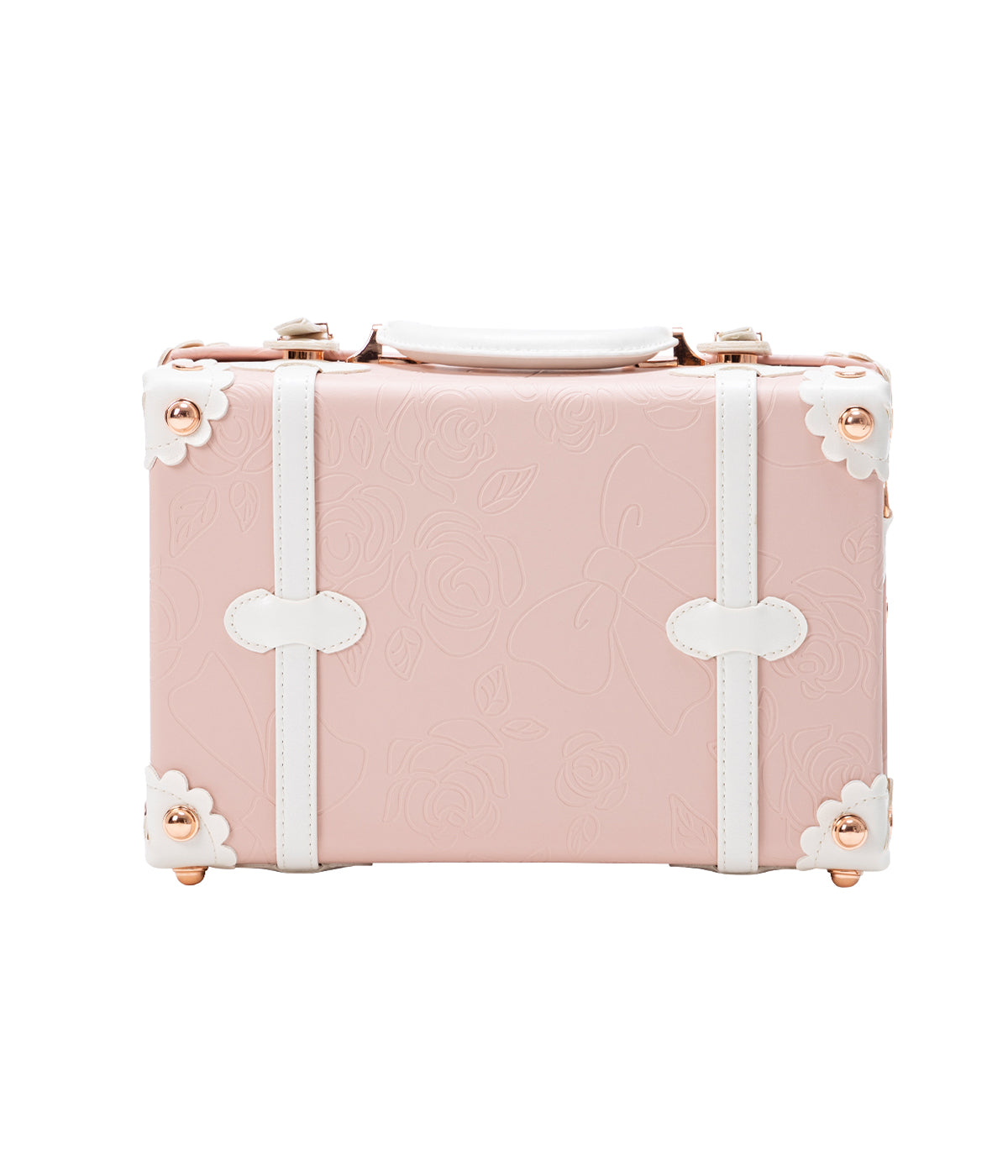 SarahFace Train Case - Embossed Pink