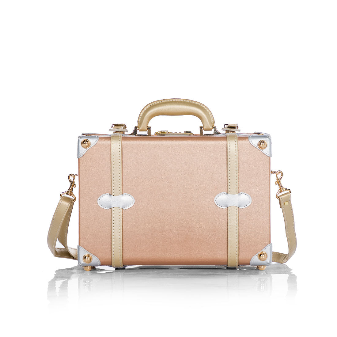 (Outlet) Minimalism Train Case - Rose Gold