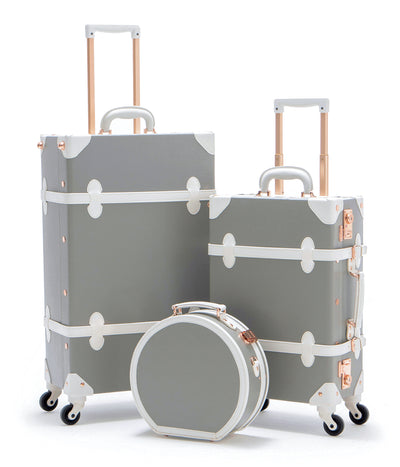 (Outlet) Minimalism 3 Pieces Luggage Set - Light Grey's