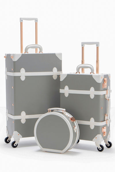 Minimalism 3 Pieces Luggage Set - Light Grey's