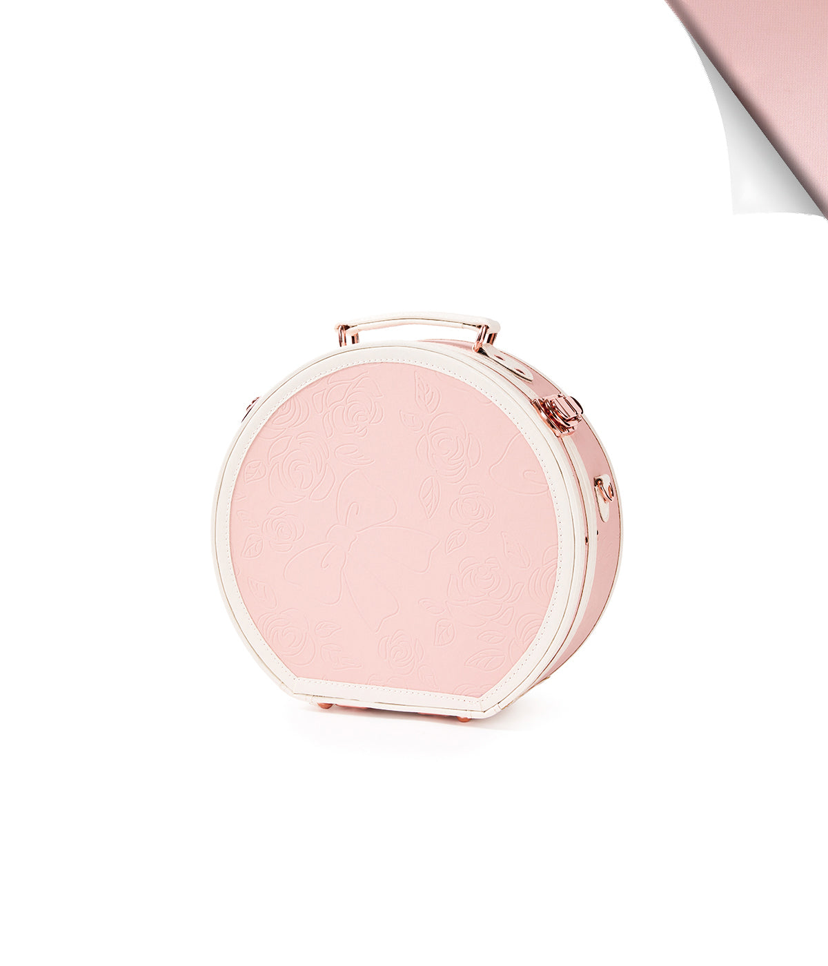 Minimalism Small Hat Box - Embossed Pink's