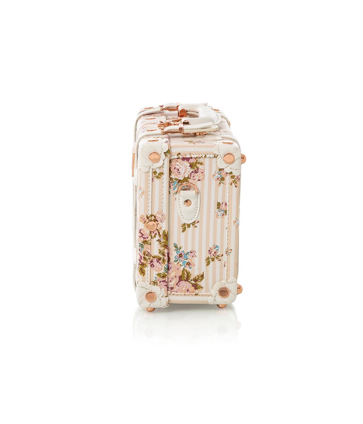 Minimalism Train Case - Beige Floral's