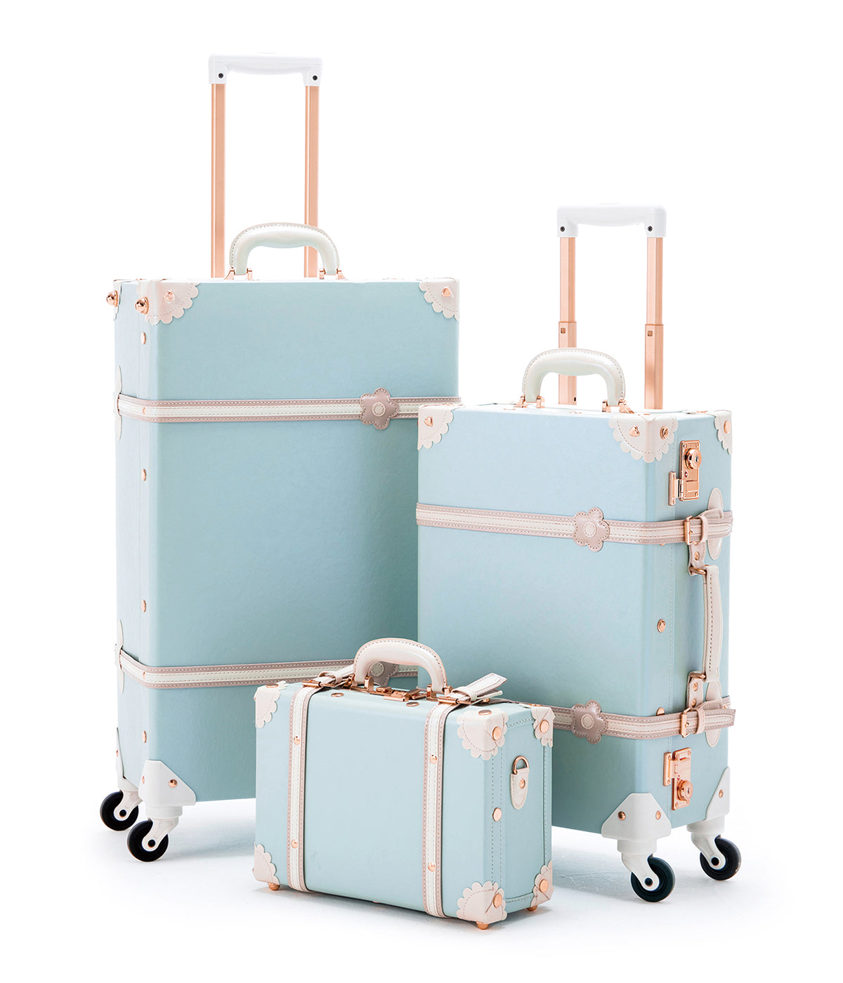 (United States) Minimalism 3 Pieces Luggage Set - Sky Blue's