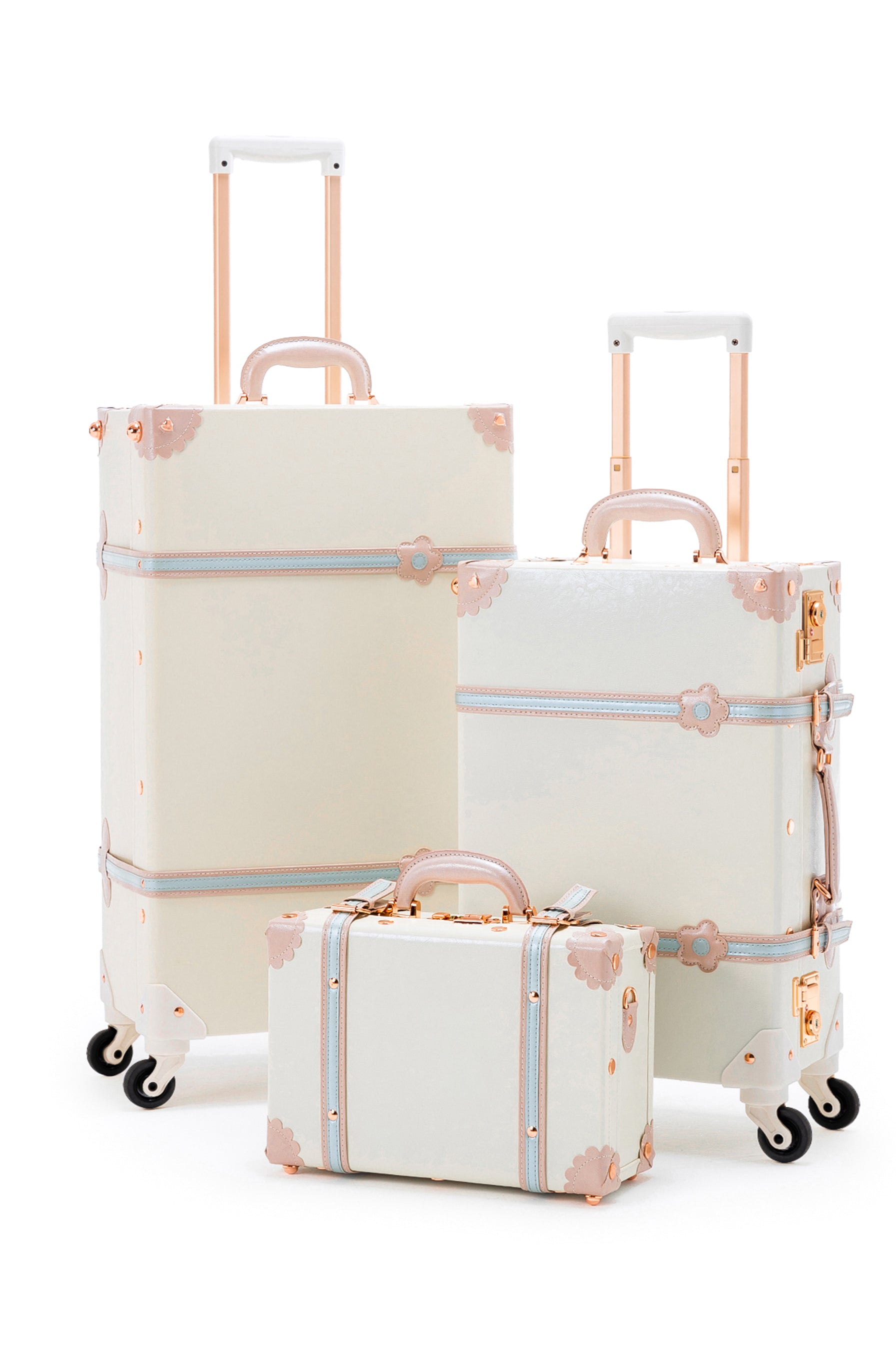 (United States) Minimalism 3 Pieces Luggage Set - Cream White's