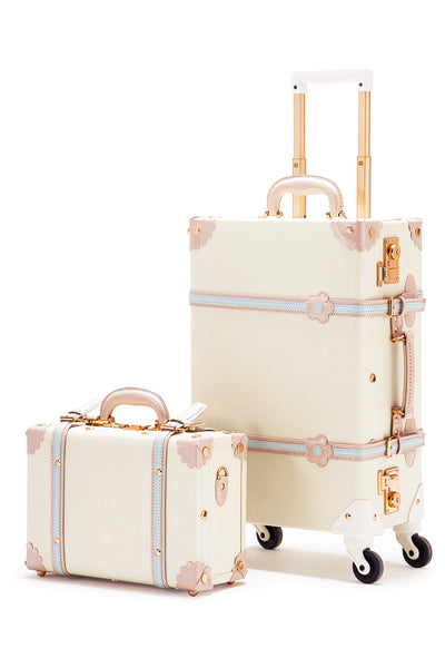 Swissgear 2-Piece Hardside Trunk Luggage Set, Cream (White)