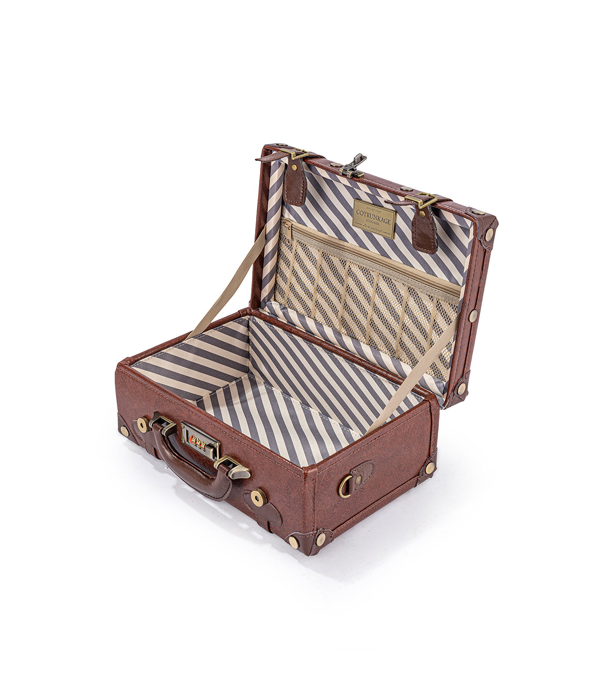 Minimalism Train Case - Caramel Brown's