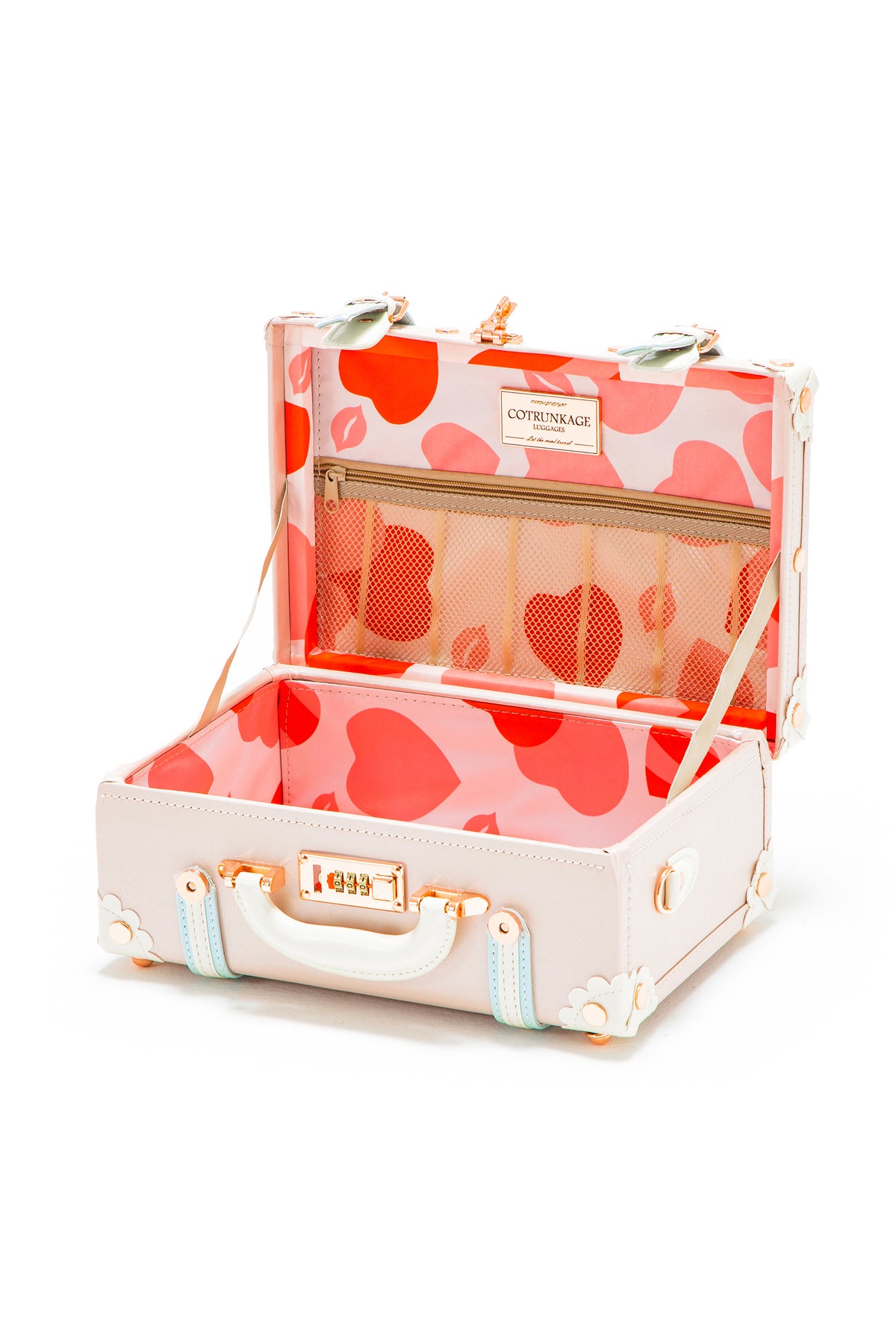 Other, Chic Pink Vintage Luggage Set