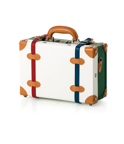 Minimalism Train Case - Green/Pearl's