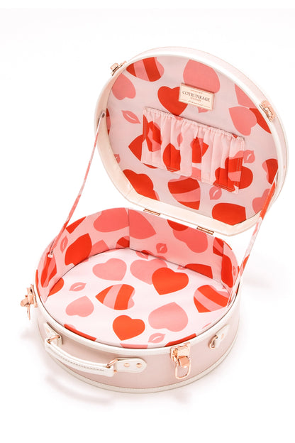 Minimalism Small Hat Box - Cherry Pink's