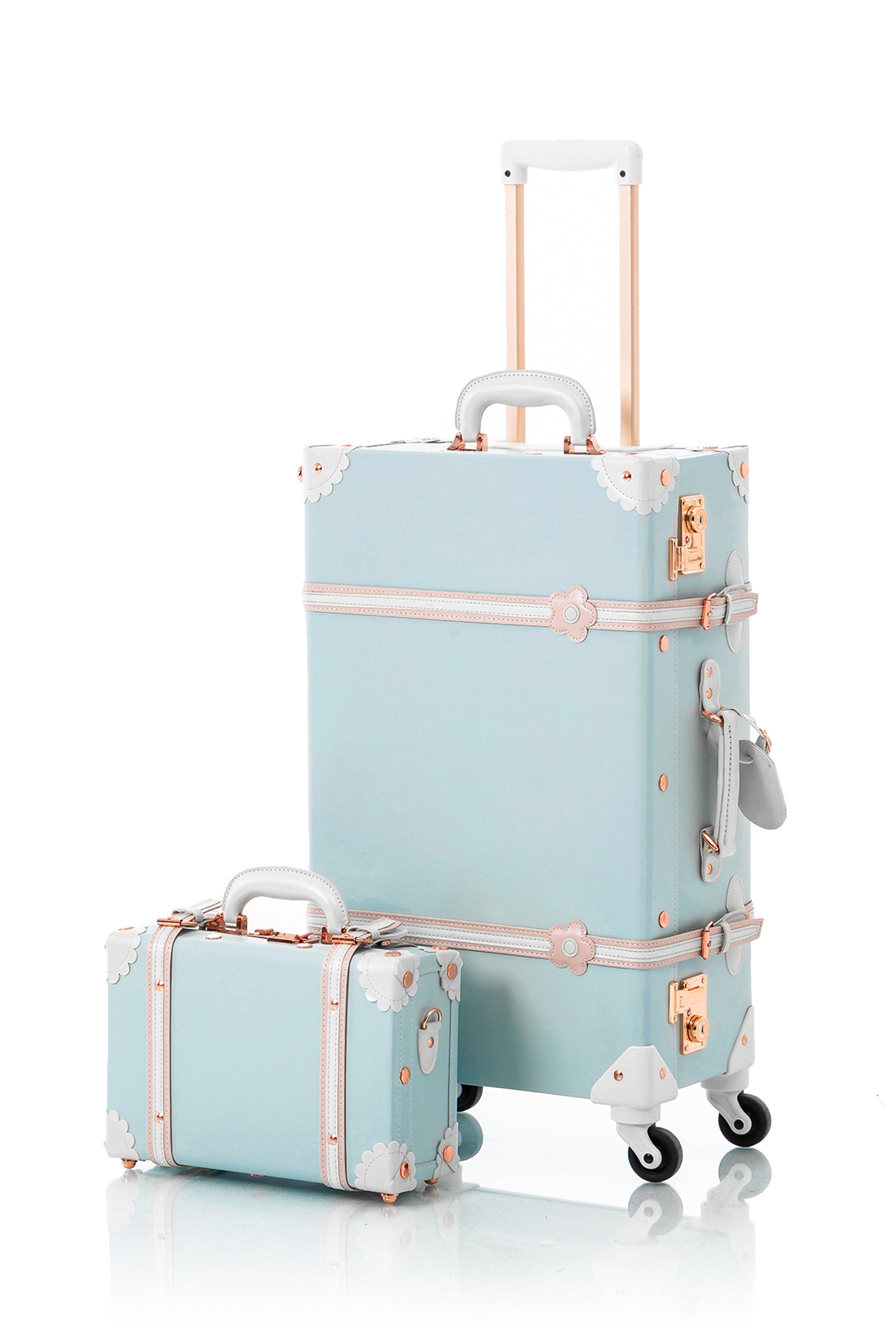 Minimalism 2 Pieces Luggage Set - Sky Blue's