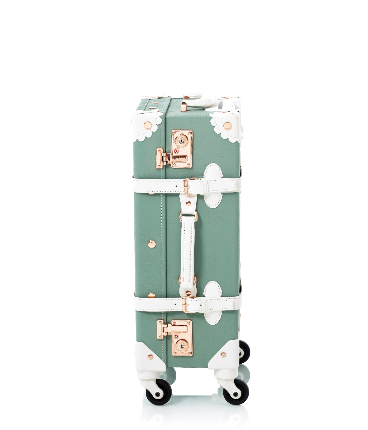 WildFloral Spinner Suitcase - Embossed Mint