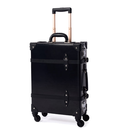 Aristocratic Leather Carry-on Set - Black