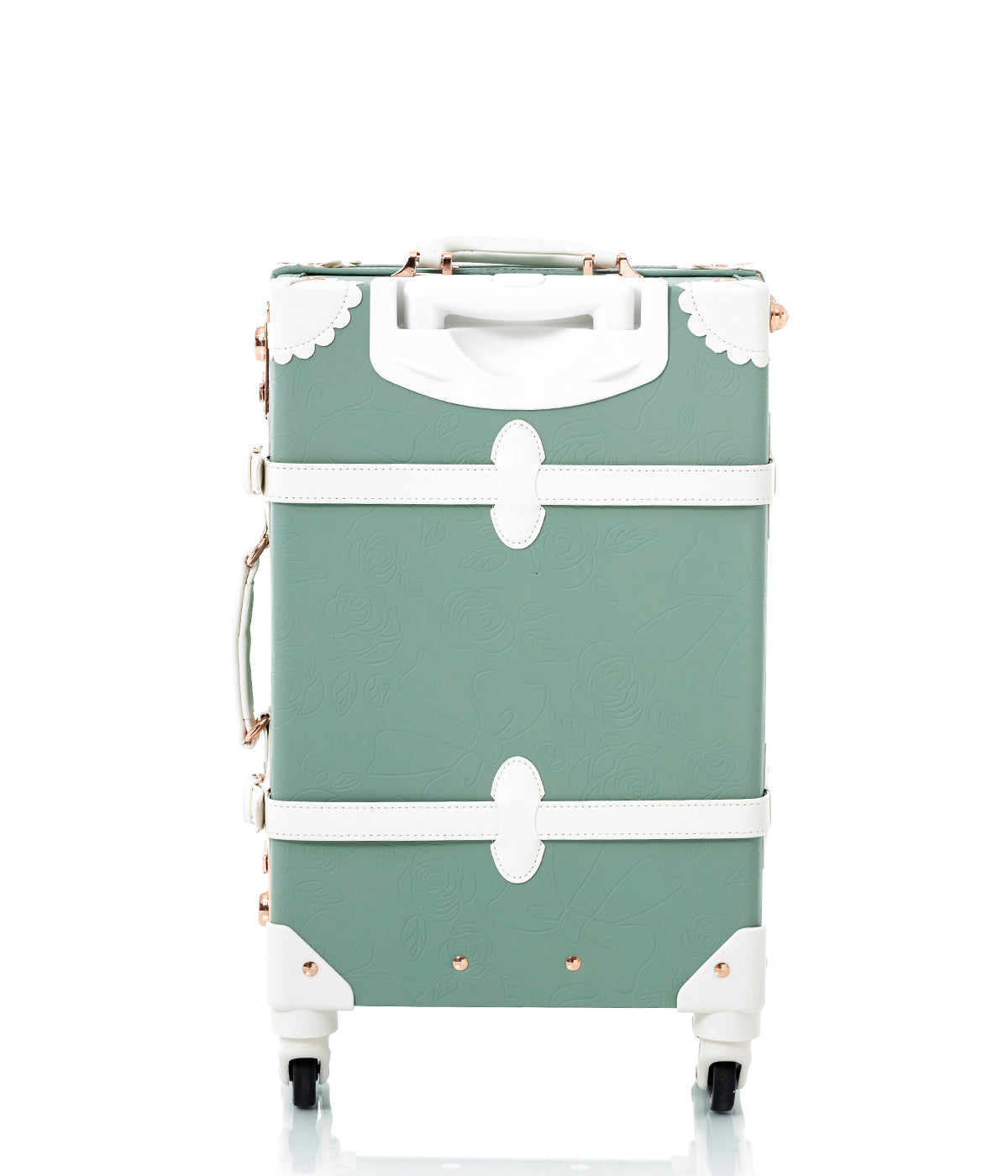 WildFloral Spinner Suitcase - Embossed Mint