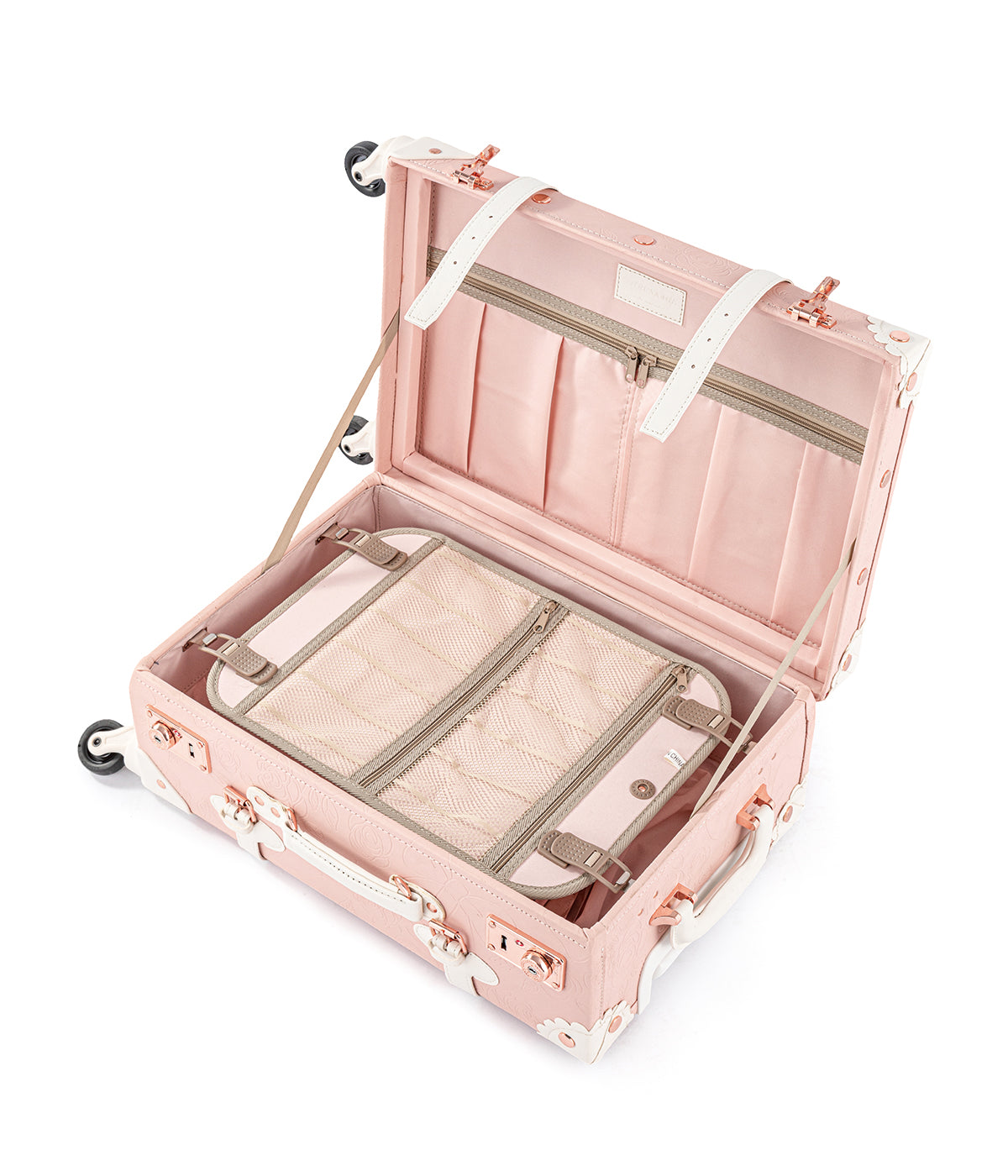 WildFloral Carry-on - Embossed Pink's