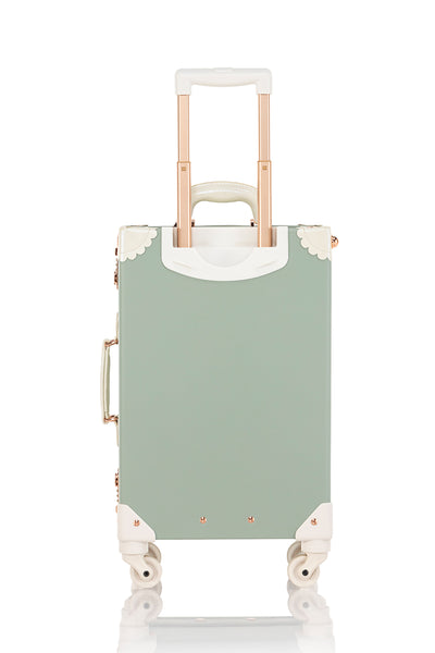 (Outlet) SarahFace Spinner Suitcase - Embroidery Green