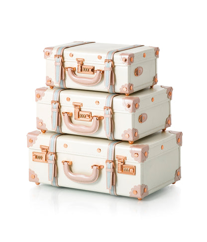 Minimalism Train Case - Cream White's