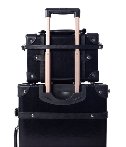 Aristocratic Leather Carry-on Set - Black