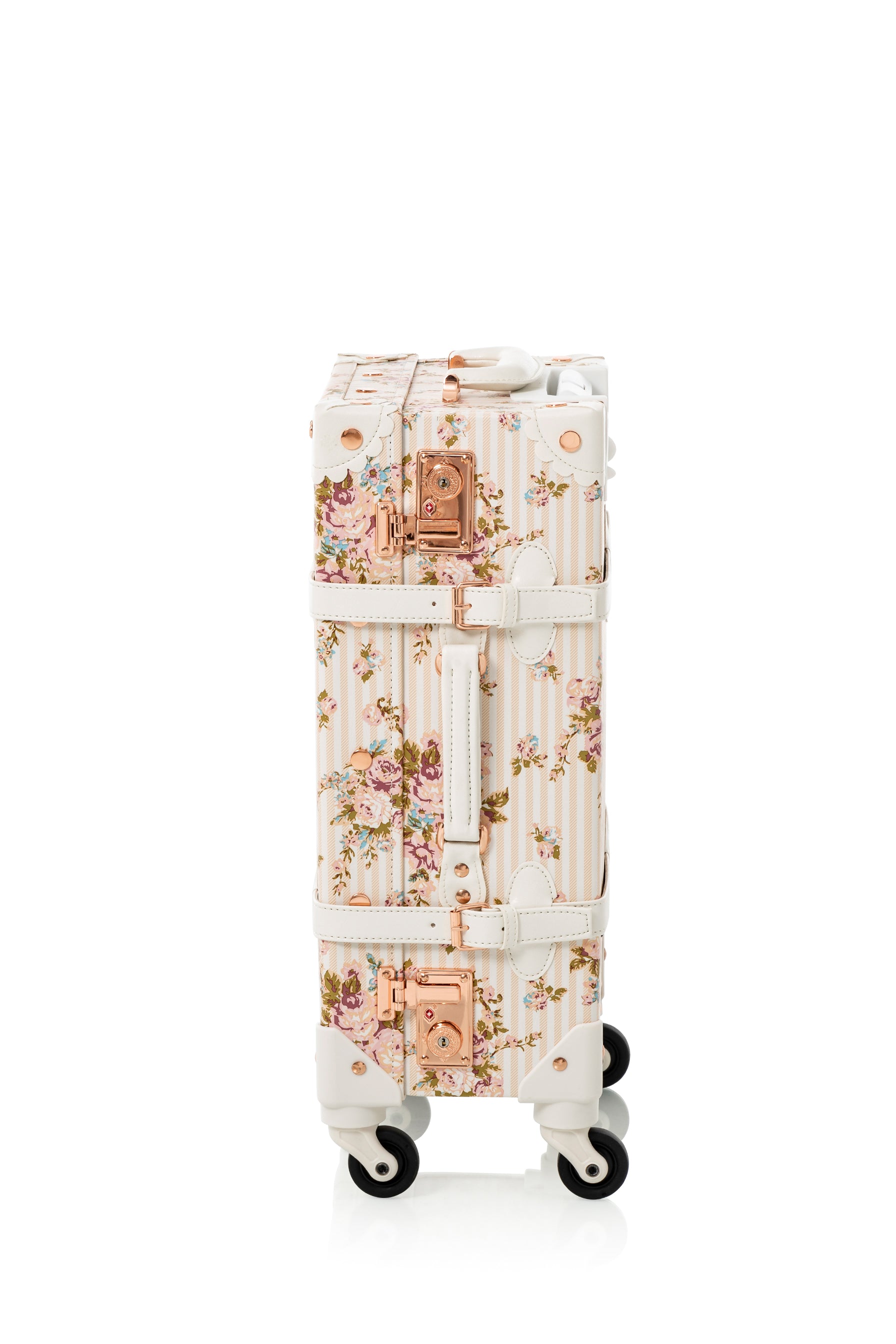 WildFloral Spinner Suitcase - Beige Floral
