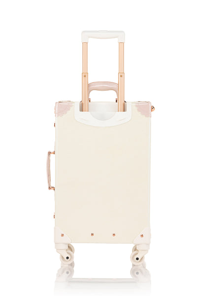 (Outlet) SarahFace Spinner Suitcase - Embroidery Cream White