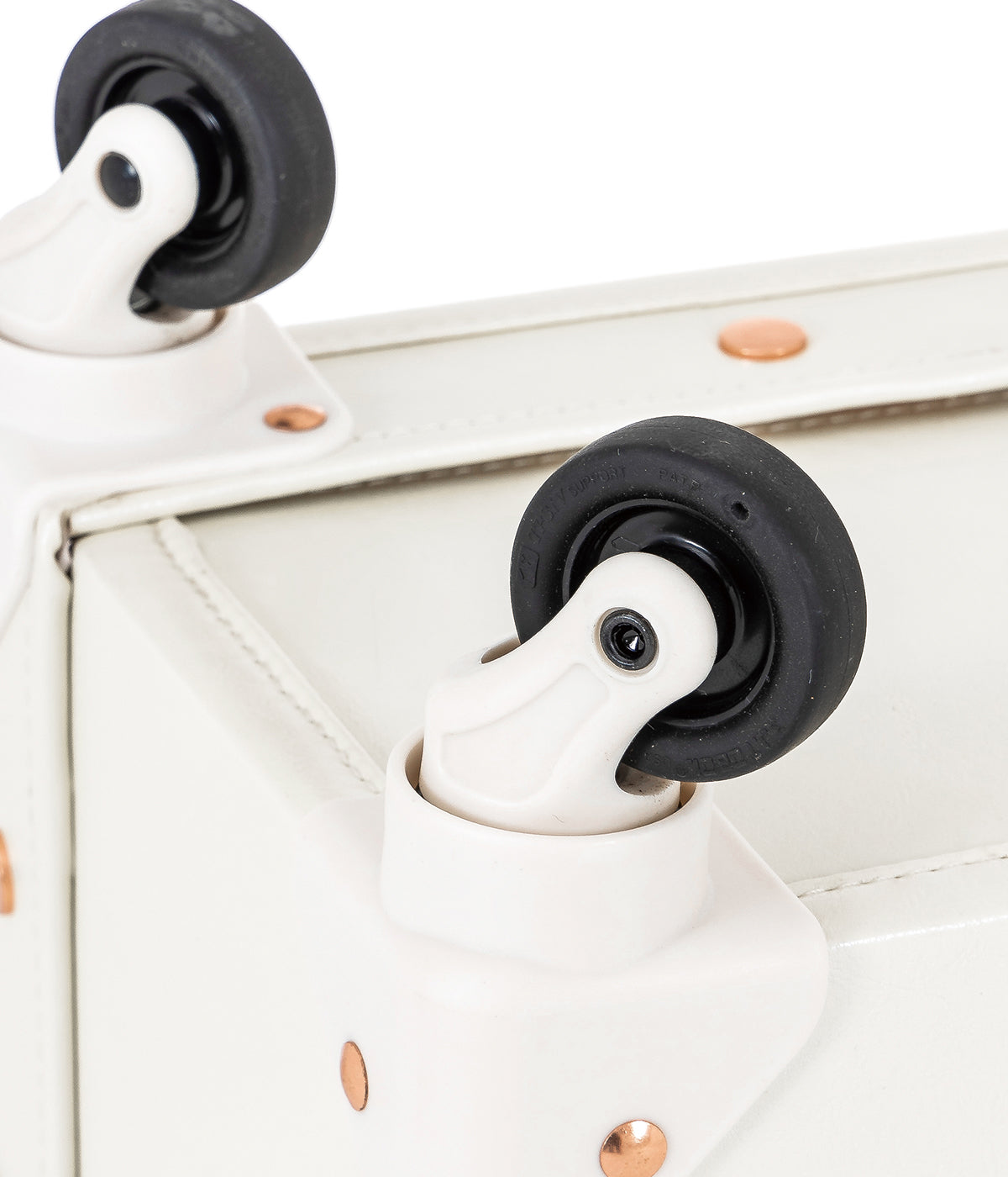 Handmade White Cute Vintage Luggage Sets for Women | COTRUNKAGE