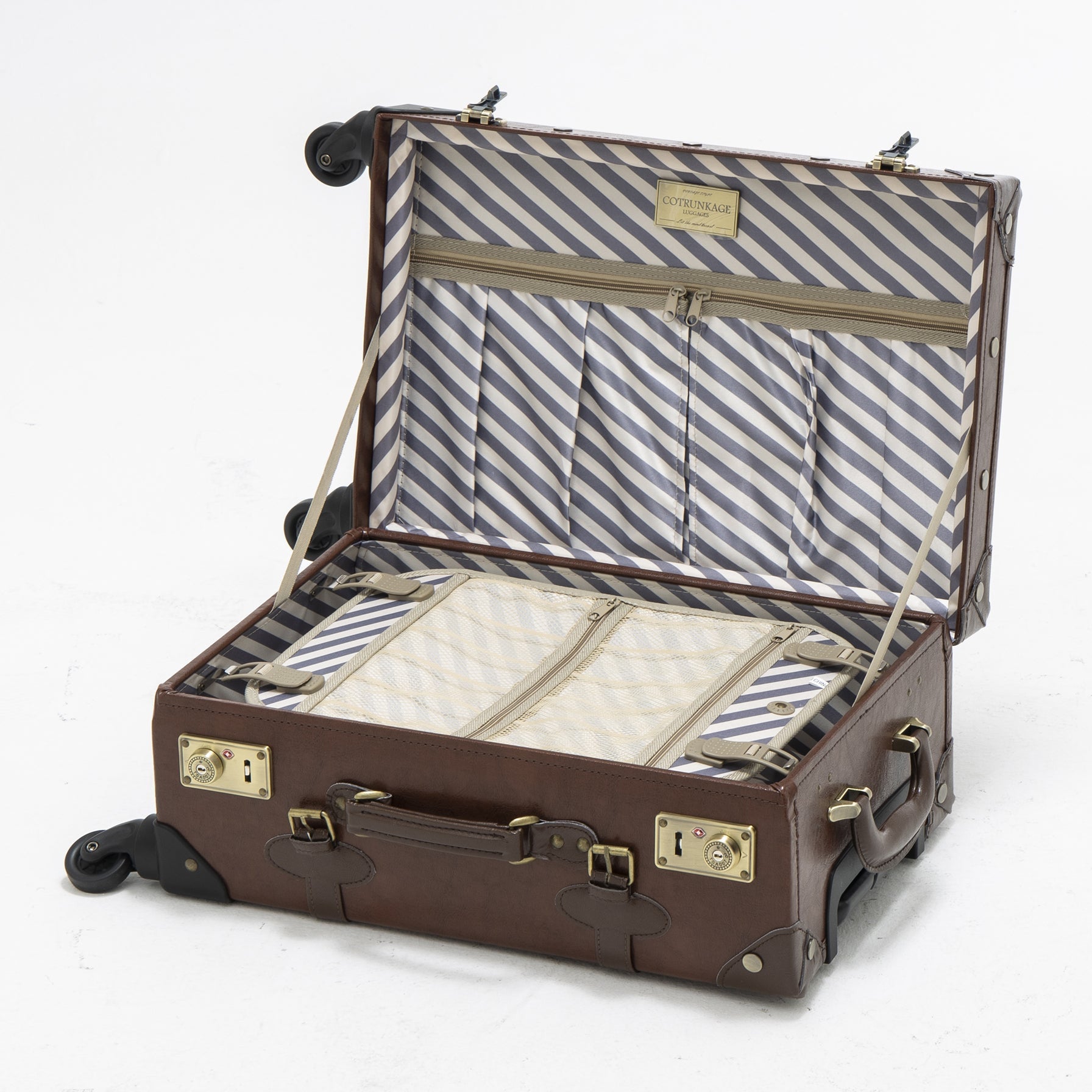 (United States) Minimalism 3 Pieces Luggage Set - Caramel Brown's