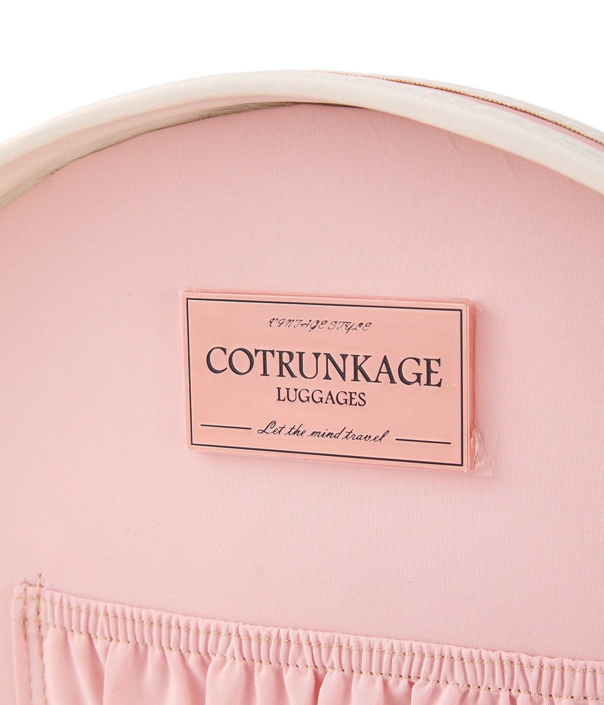 Minimalism Small Hat Box - Embossed Pink's