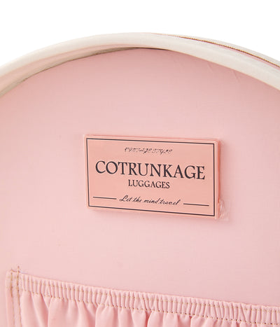 Minimalism Small Hat Box - Embossed Pink's