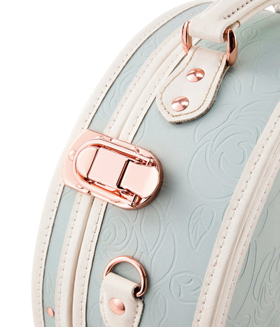 Minimalism Small Hat Box - Embossed Blue's