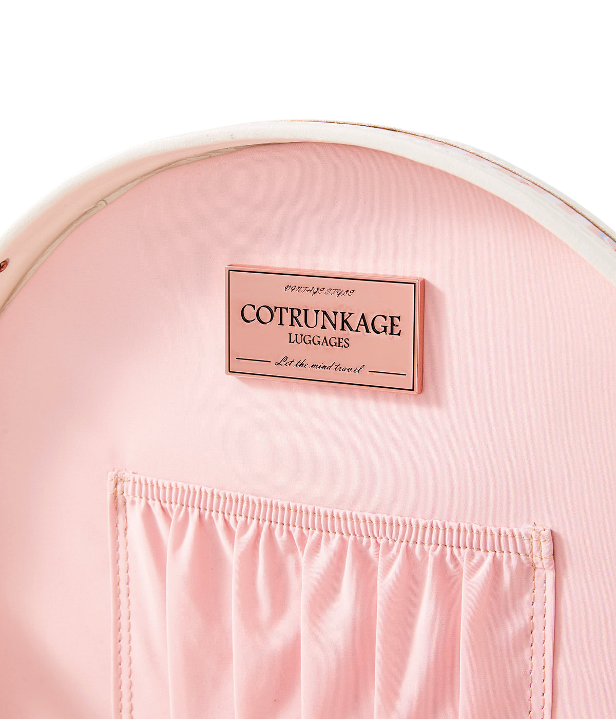 Minimalism Small Hat Box - Beige Floral's