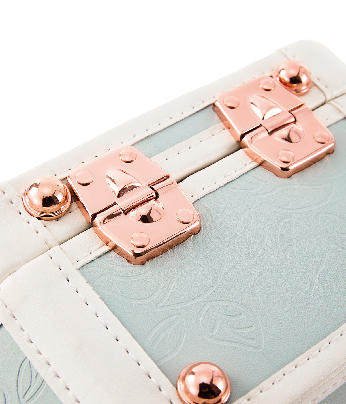 Minimalism Small Hat Box - Embossed Blue's