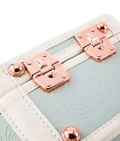 Minimalism Small Hat Box - Embossed Blue's