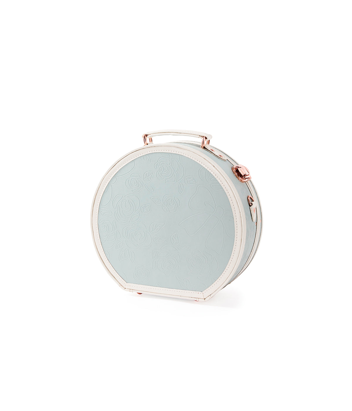 Minimalism Small Hat Box - Embossed Blue's