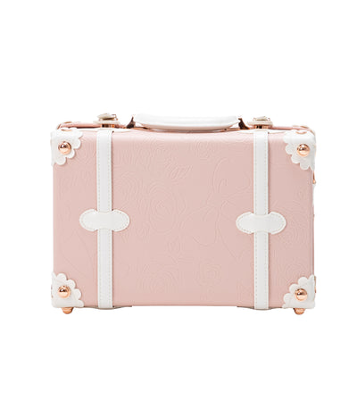 SarahFace Train Case - Embossed Pink