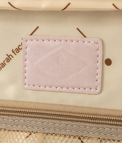 SarahFace Spinner Suitcase - Embroidery Cream White