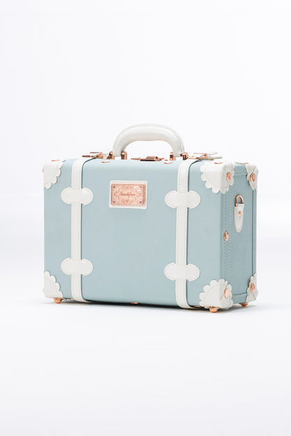 SarahFace 2 Pieces Luggage Set - Embossed Blue