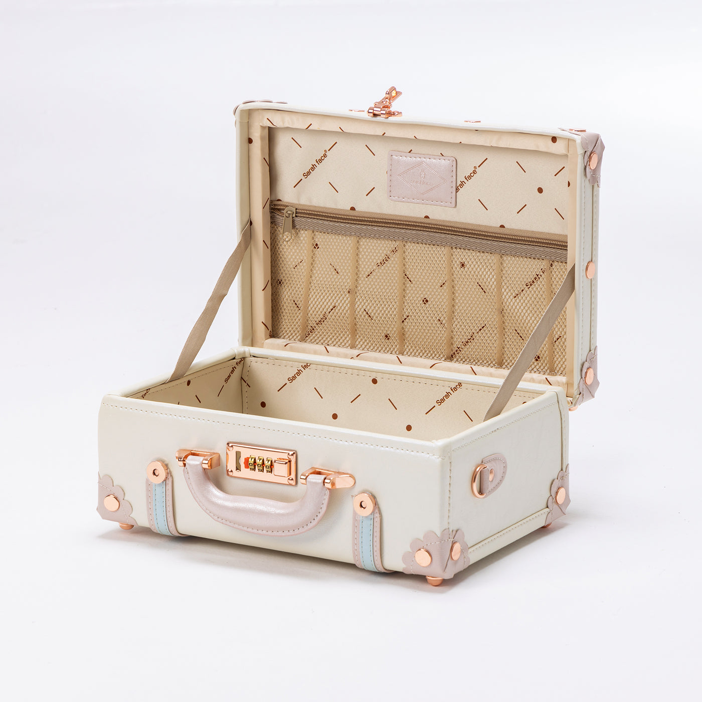SarahFace 3 Pieces Luggage Sets - Cream White's