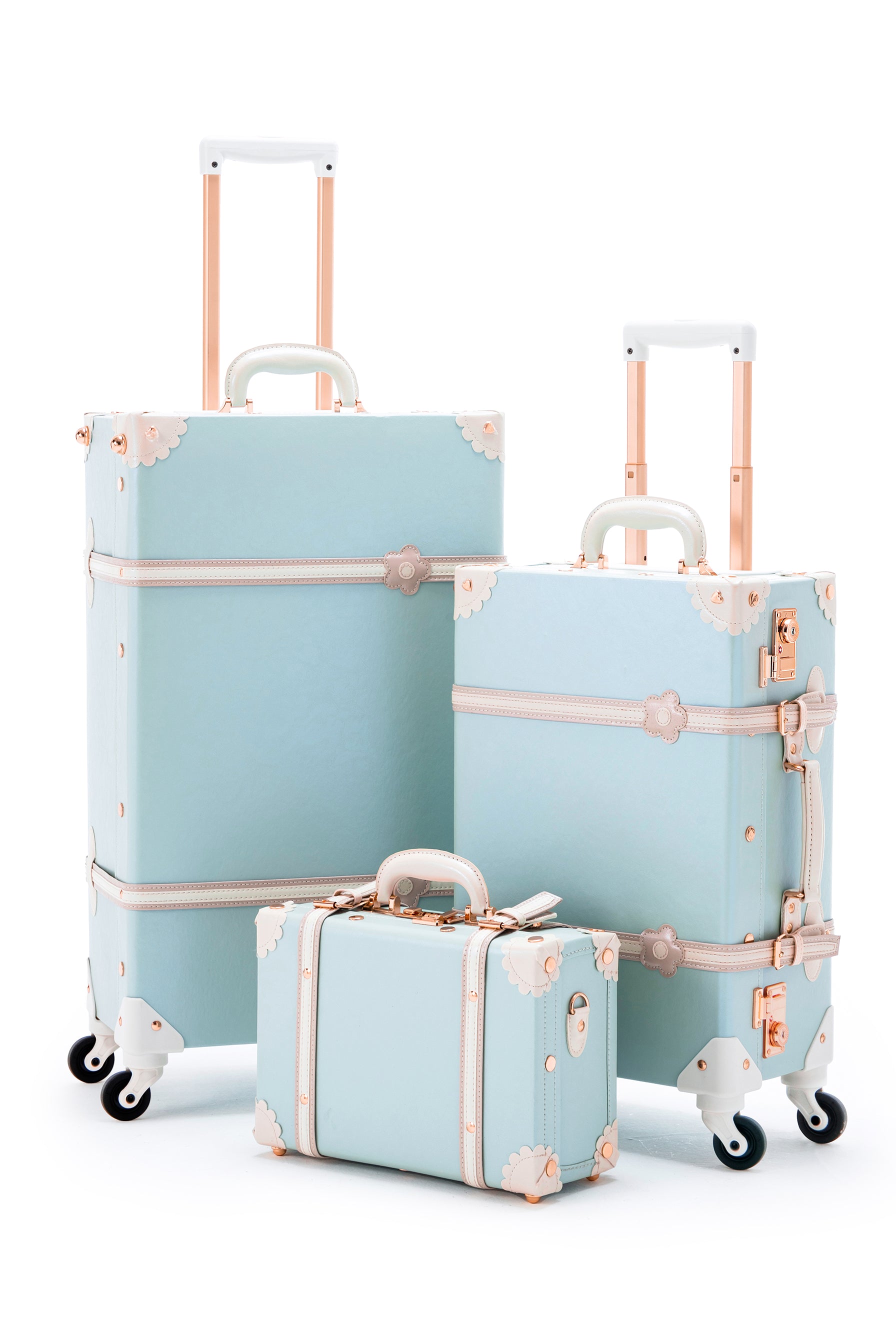 Minimalism 3 Pieces Luggage Set - Sky Blue's