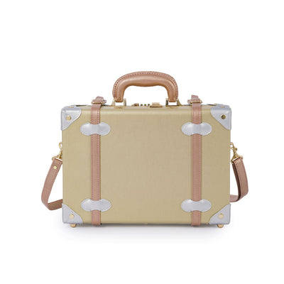 (Outlet) Minimalism Train Case - Gold
