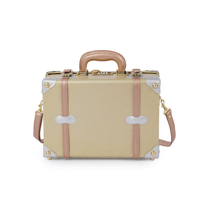 (Outlet) Minimalism Train Case - Gold