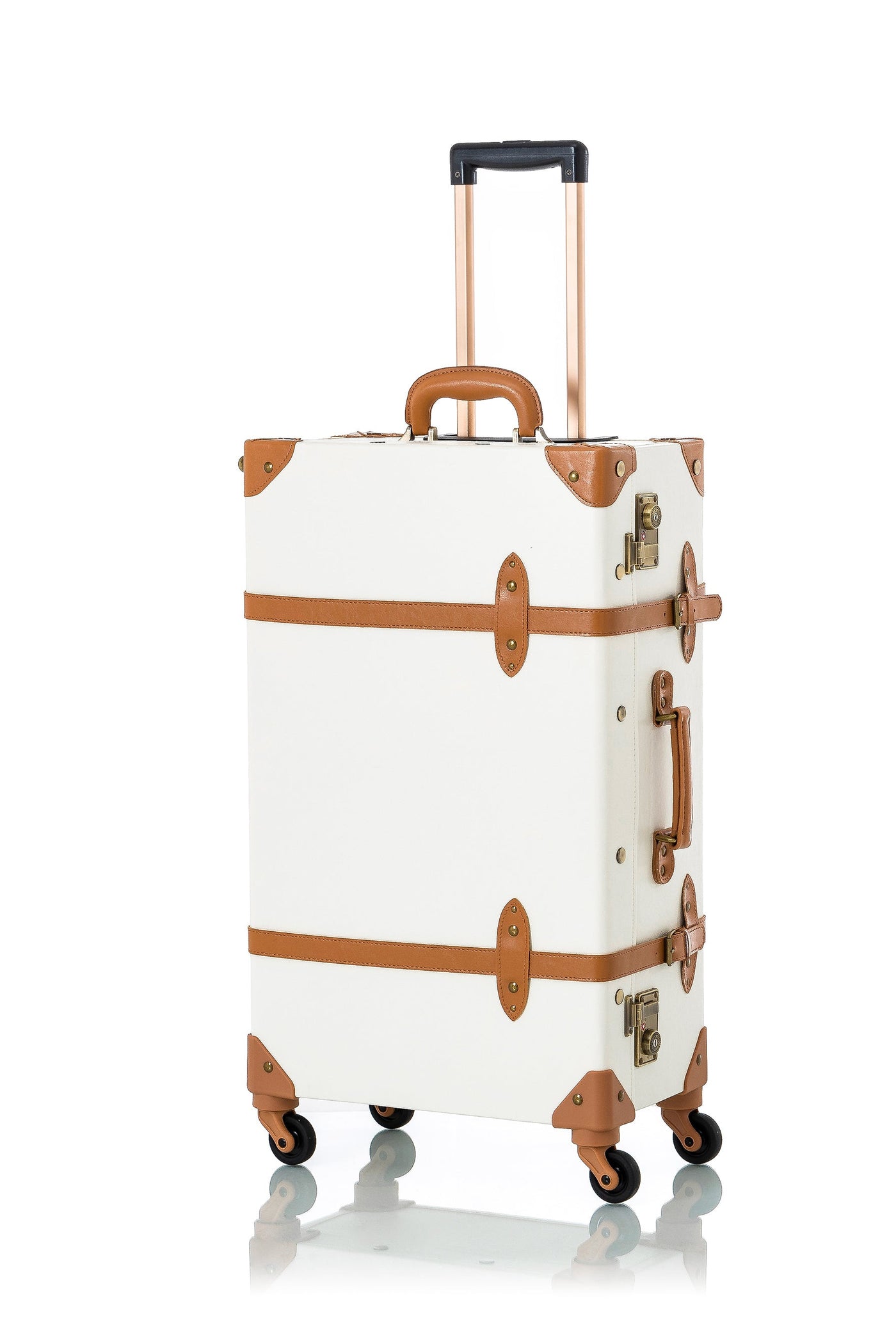 Minimalism Spinner Suitcase - Pearl White's