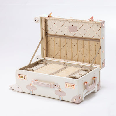 SarahFace Spinner Suitcase - Cream White's