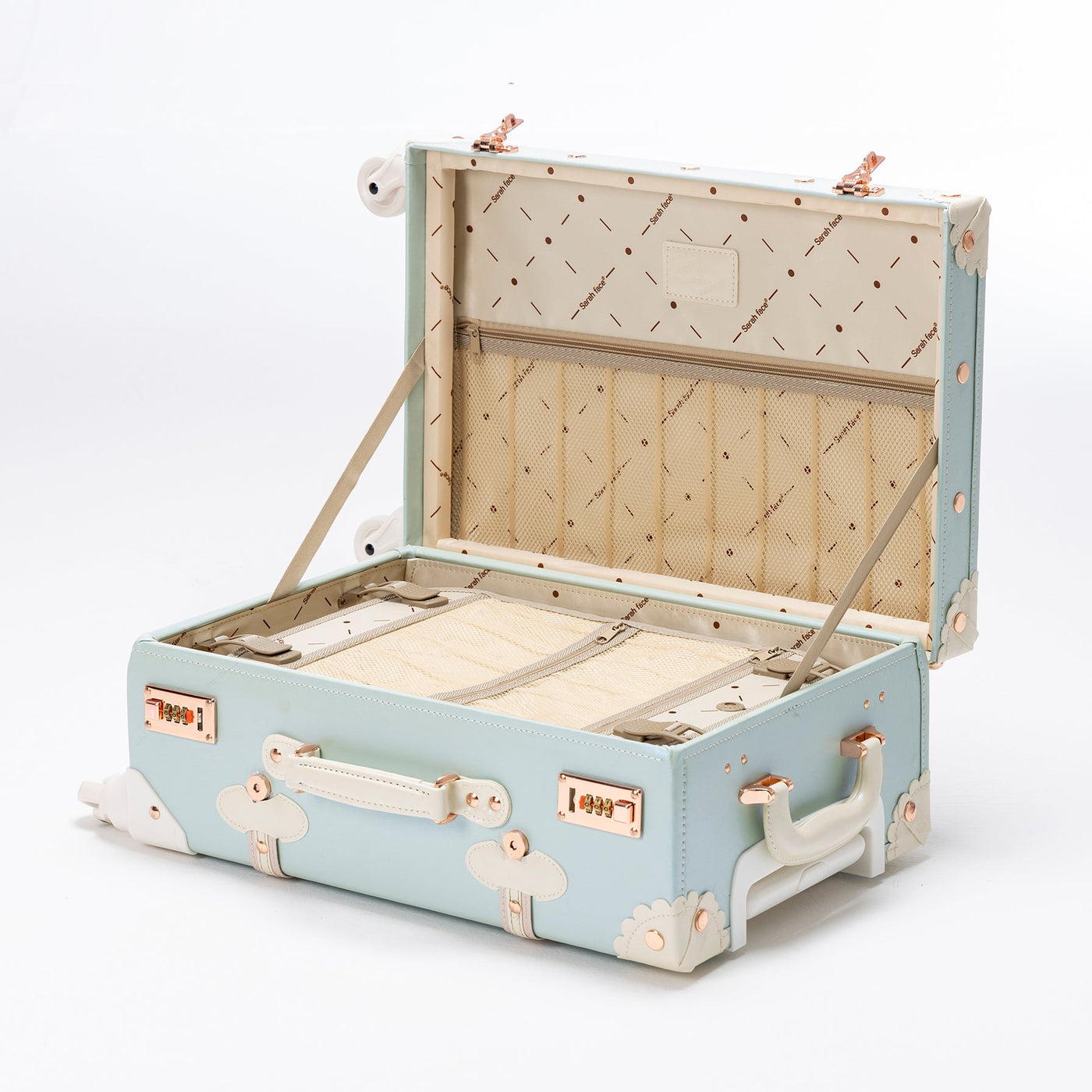 SarahFace Spinner Suitcase - Sky Blue's